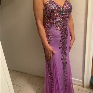 Lavender Sequins Dress